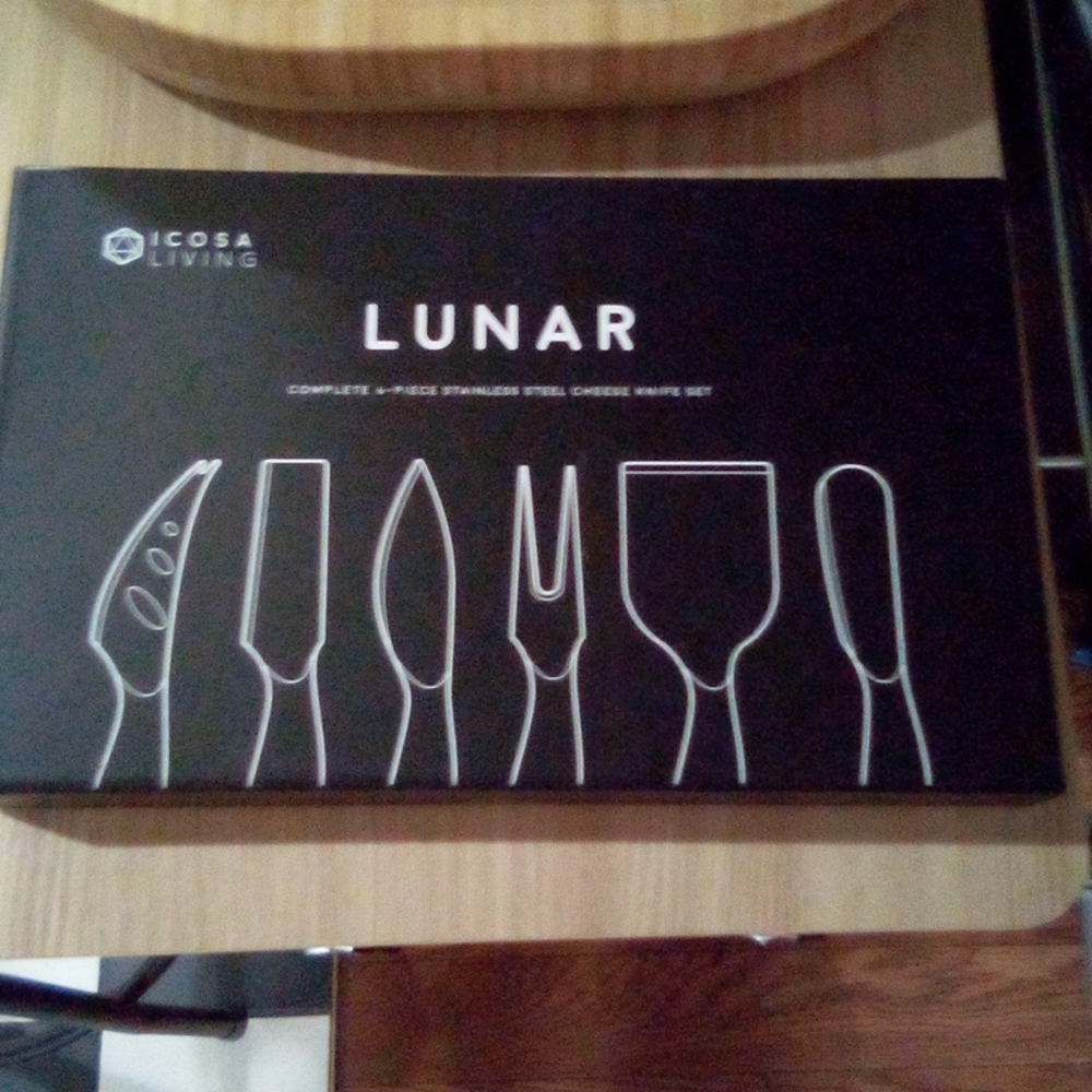LUNAR Complete 6-piece Stainless steel cheese Knife Set